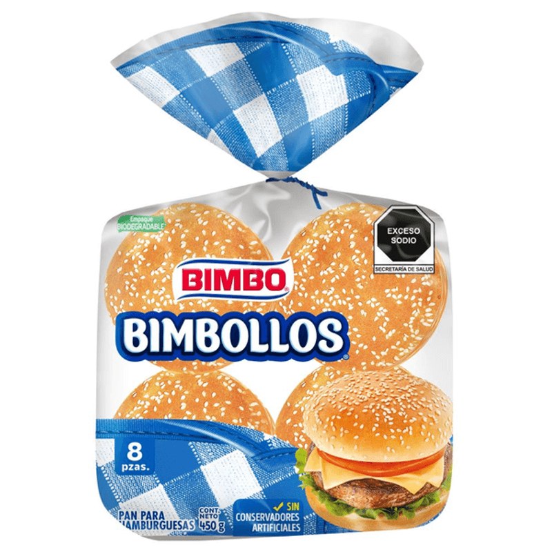Bimbollos 8 pz 450g BIMBO