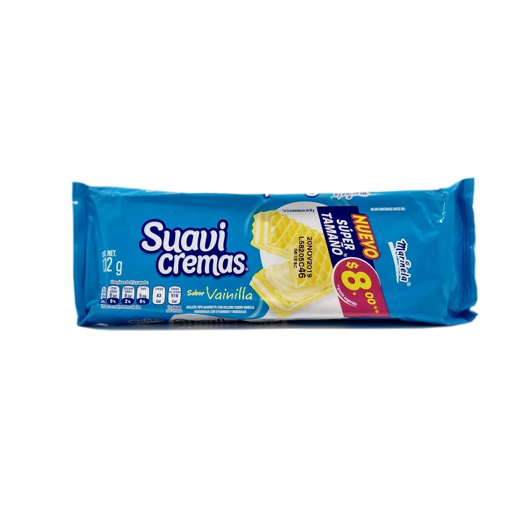 Suavicremas Vainilla 12p 100g Marinela