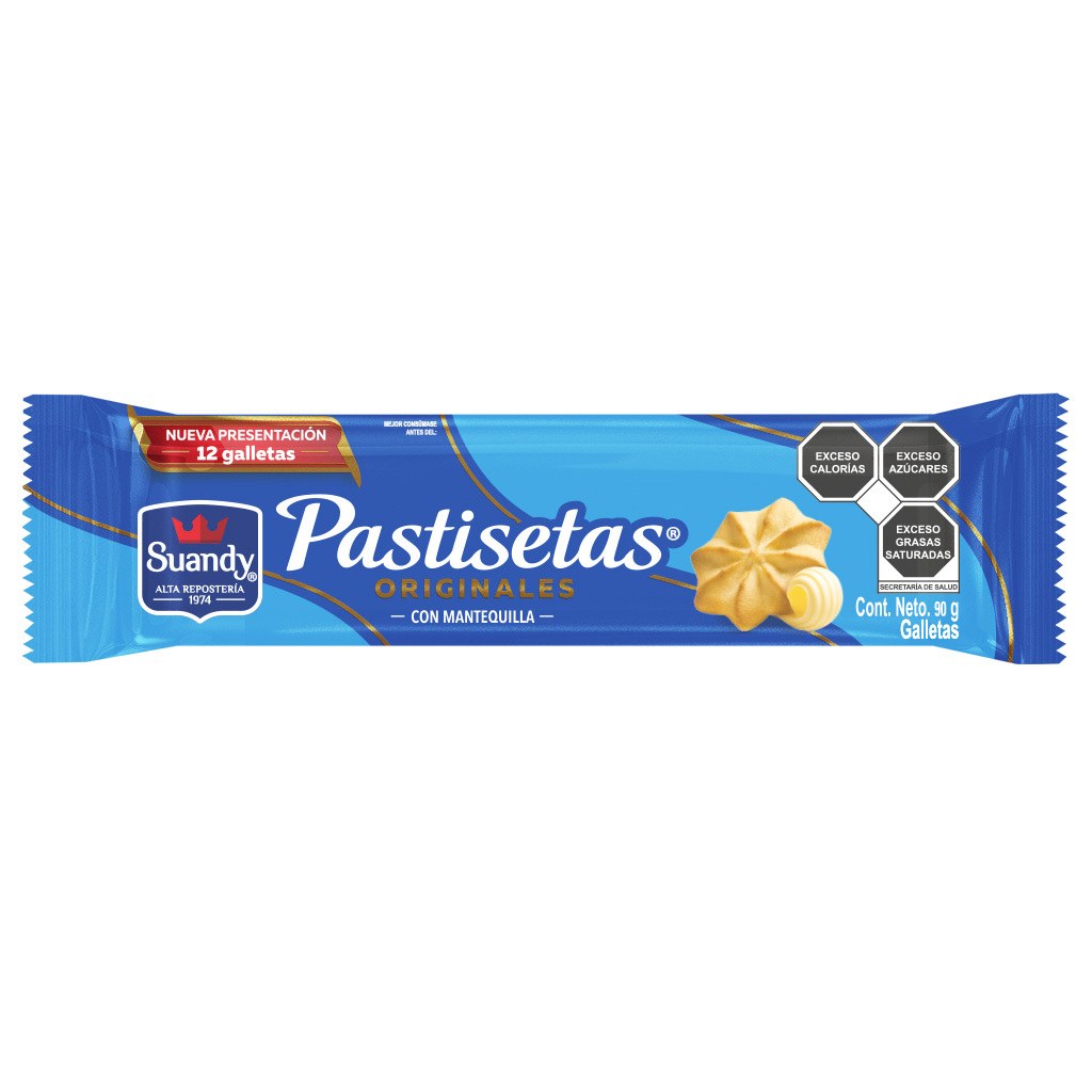 Pastisetas mantequilla Suandy 90 gr