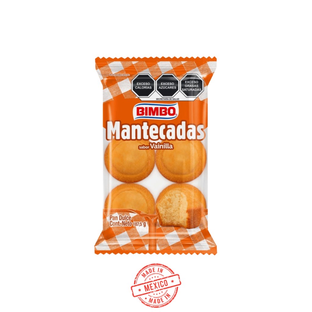 [BIM0155] Mantecadas Vainilla 6 pz 188g BIMBO