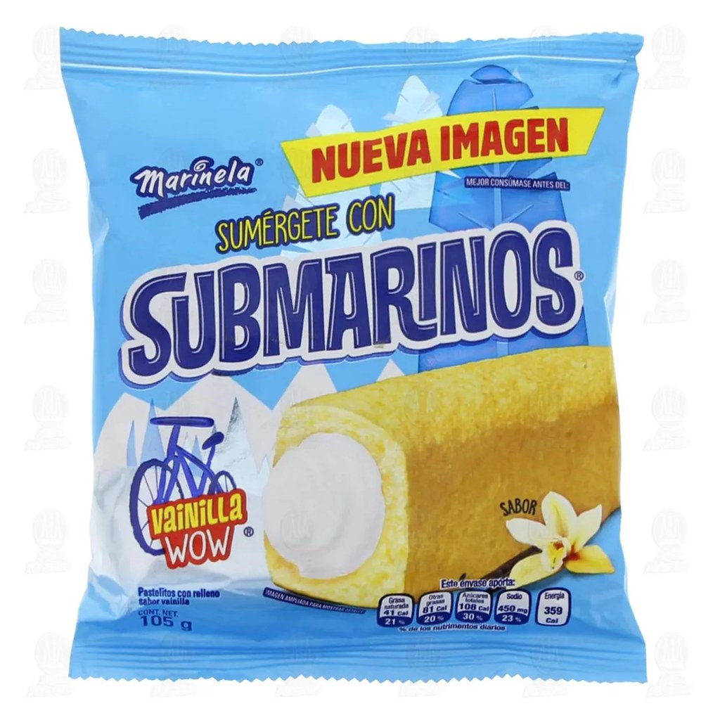 [BIM0179] Submarinos Vainilla 3p 105g Marinela