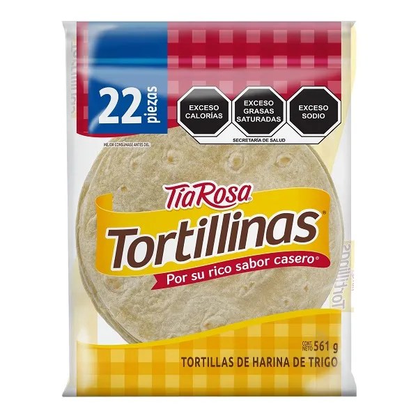 [BIM0203] Tortillinas 22 pz 561g Tia Rosa