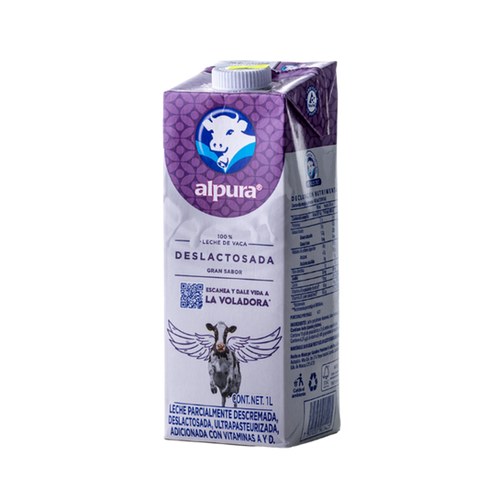 Alpura Leche Deslactosada 1 L