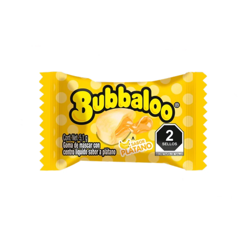 Chicle Bubbaloo Plátano