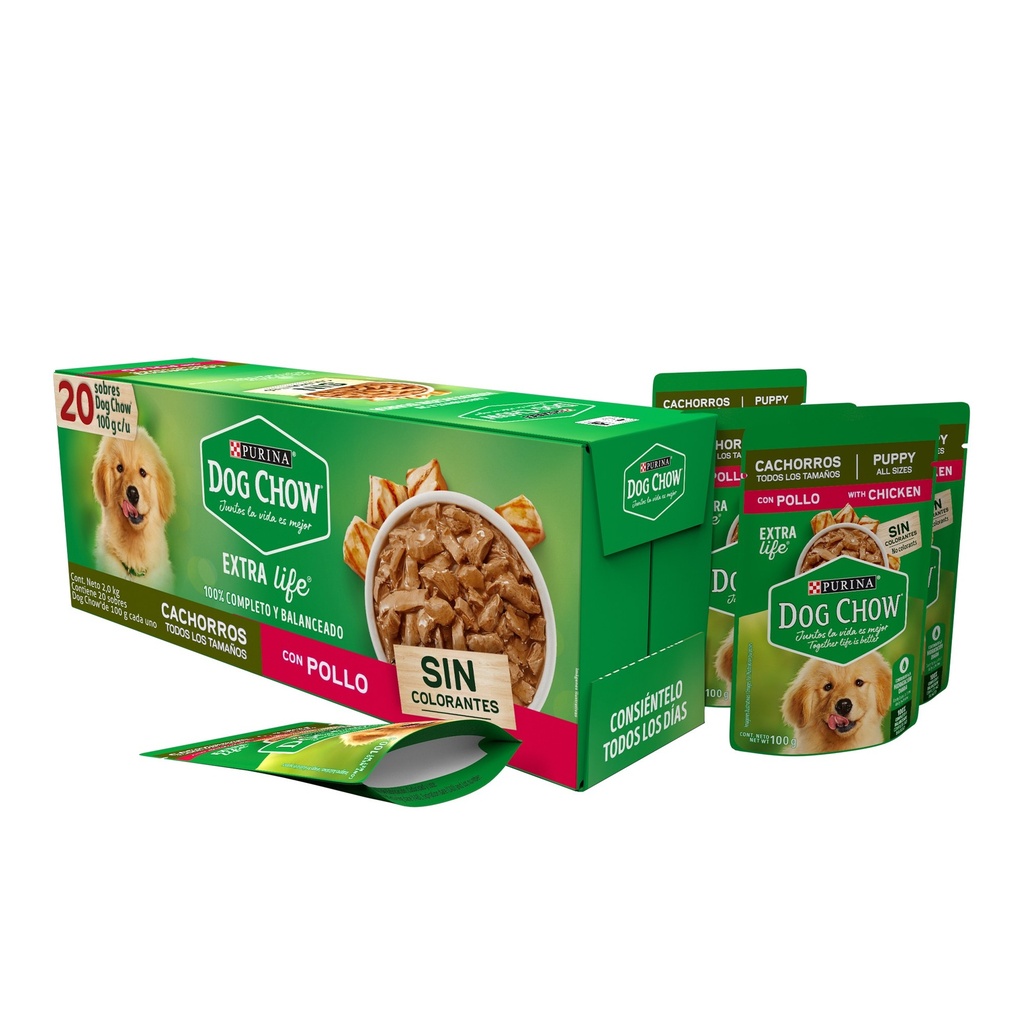 Alimento Perro Dog Chow Cachorro Pollo Sobre 85g