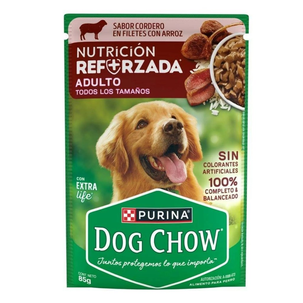 Alimento Perro Dog Chow Carne Res Sobre 85g
