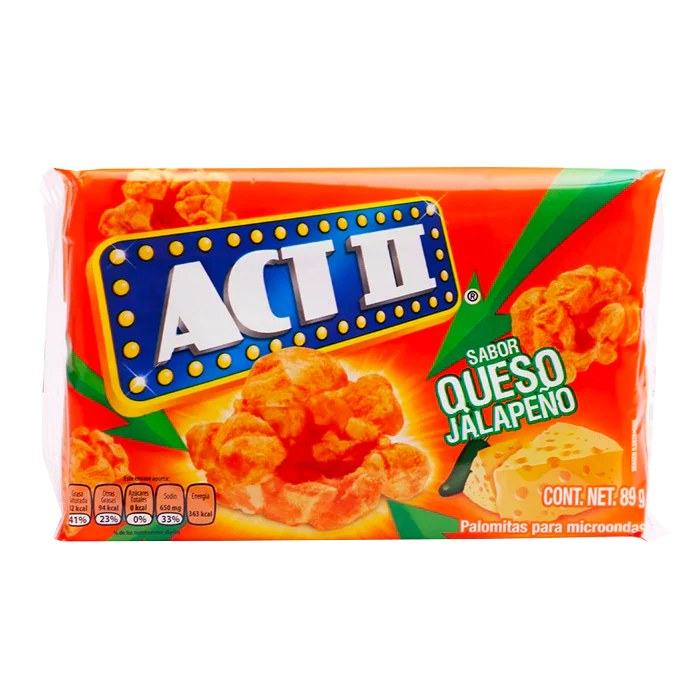 Palomitas Act II Queso Jalapeño 89g