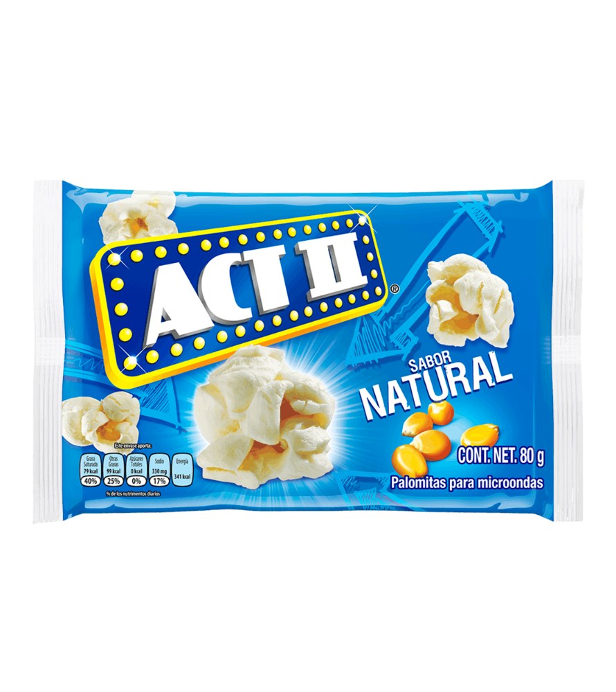 Palomitas Act II Natural 80g