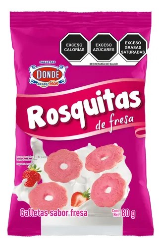 Galleta Rosquitas de Fresa 80g