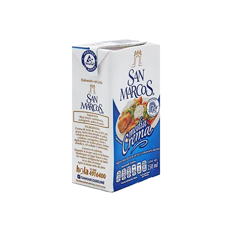 Media Crema Deslactosada San Marcos 245 ml