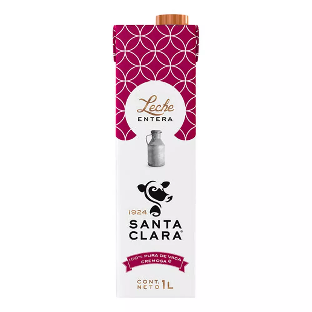 Leche entera Santa clara 1L