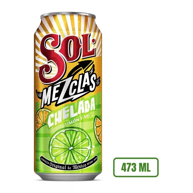 Cerveza Sol Chelada Lata 473ml